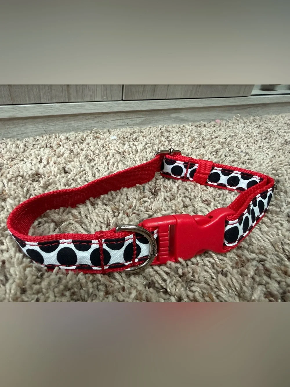 thirty-one large per collar-Black and White Polka Dot Trim (new)